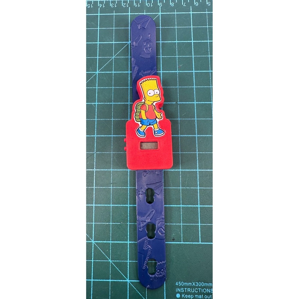 2015 Burger King The Simpsons Bart Simpson Digital Watch NEEDS BATTERY